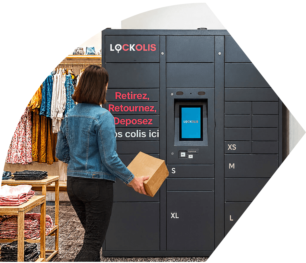 Click & Collect avec casiers connectés Lockolis