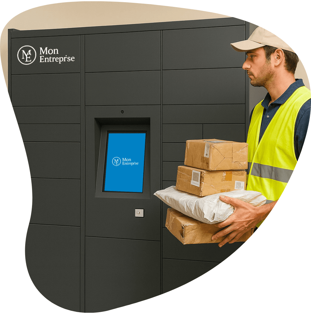Réception autonome de colis avec casiers connectés Lockolis