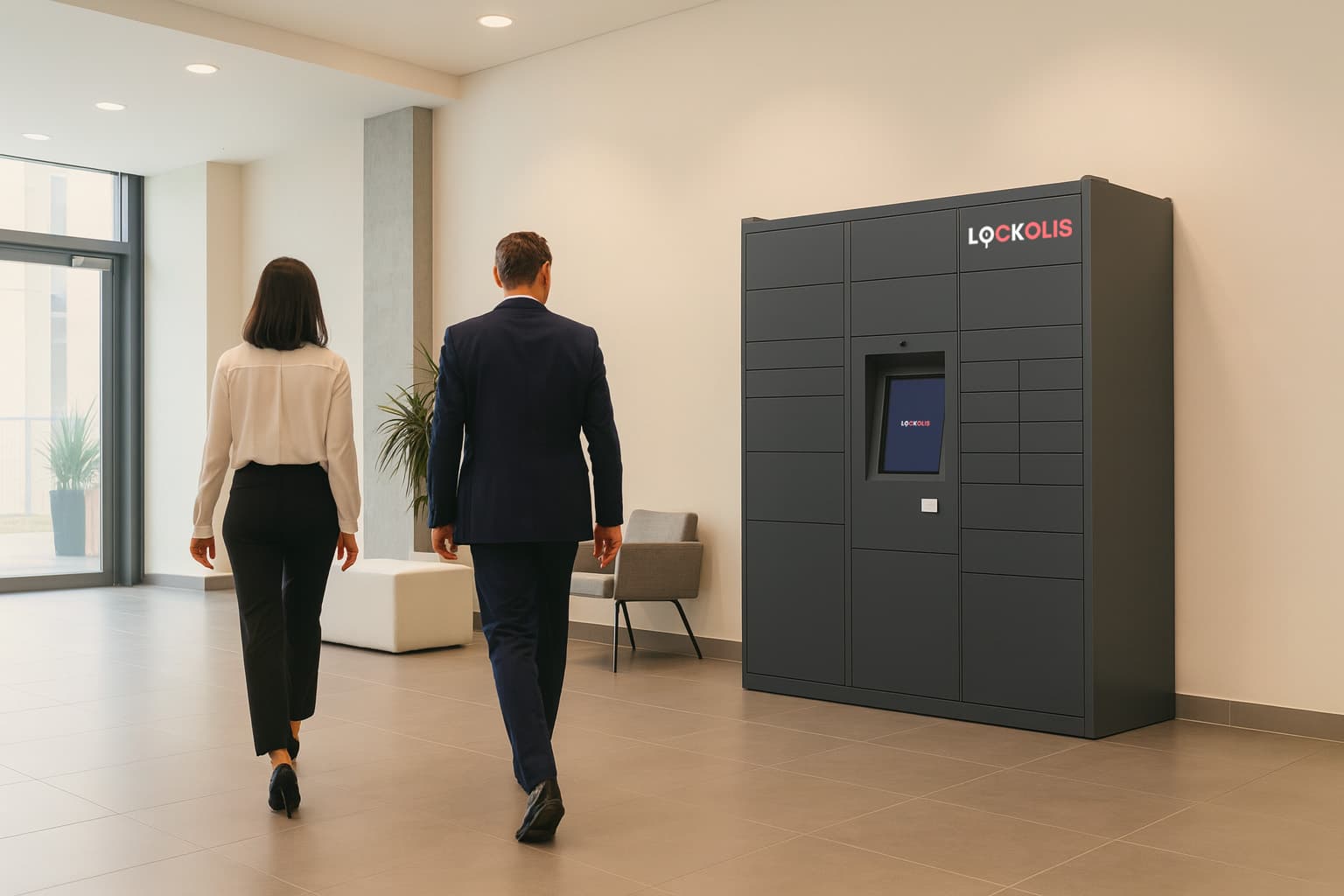 Casier connecté Lockolis pour bureaux et sièges sociaux